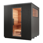 Auroom Garda Outdoor Cabin Sauna - Black Thermo - Pine - Heracles Wellness