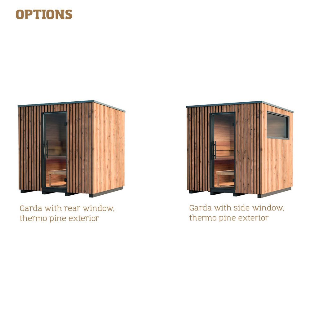 Auroom Garda Outdoor Cabin Sauna - Thermo - Pine - Heracles Wellness