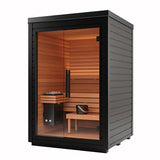Auroom Mira S Cabin Sauna Kit - Black - Heracles Wellness