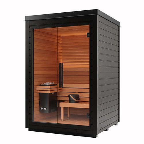 Auroom Mira S Cabin Sauna Kit - Black - Heracles Wellness