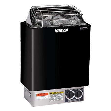 Harvia KIP60B Black w/ Built - in Controls - Heracles Wellness