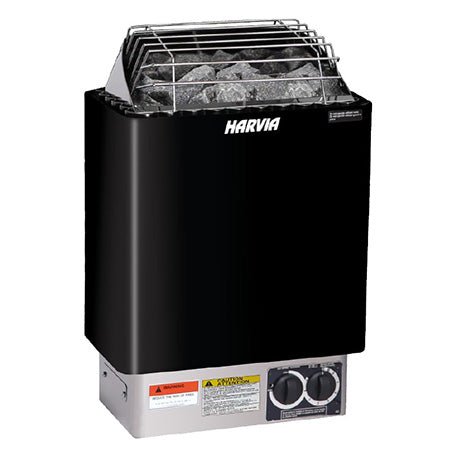Harvia KIP60B Black w/ Built - in Controls - Heracles Wellness