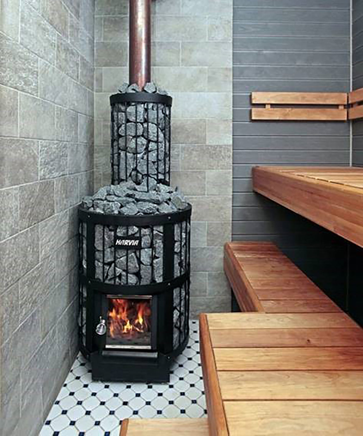 Harvia Legend 300 23.5kW product image showing the sauna heater or heater finish option.