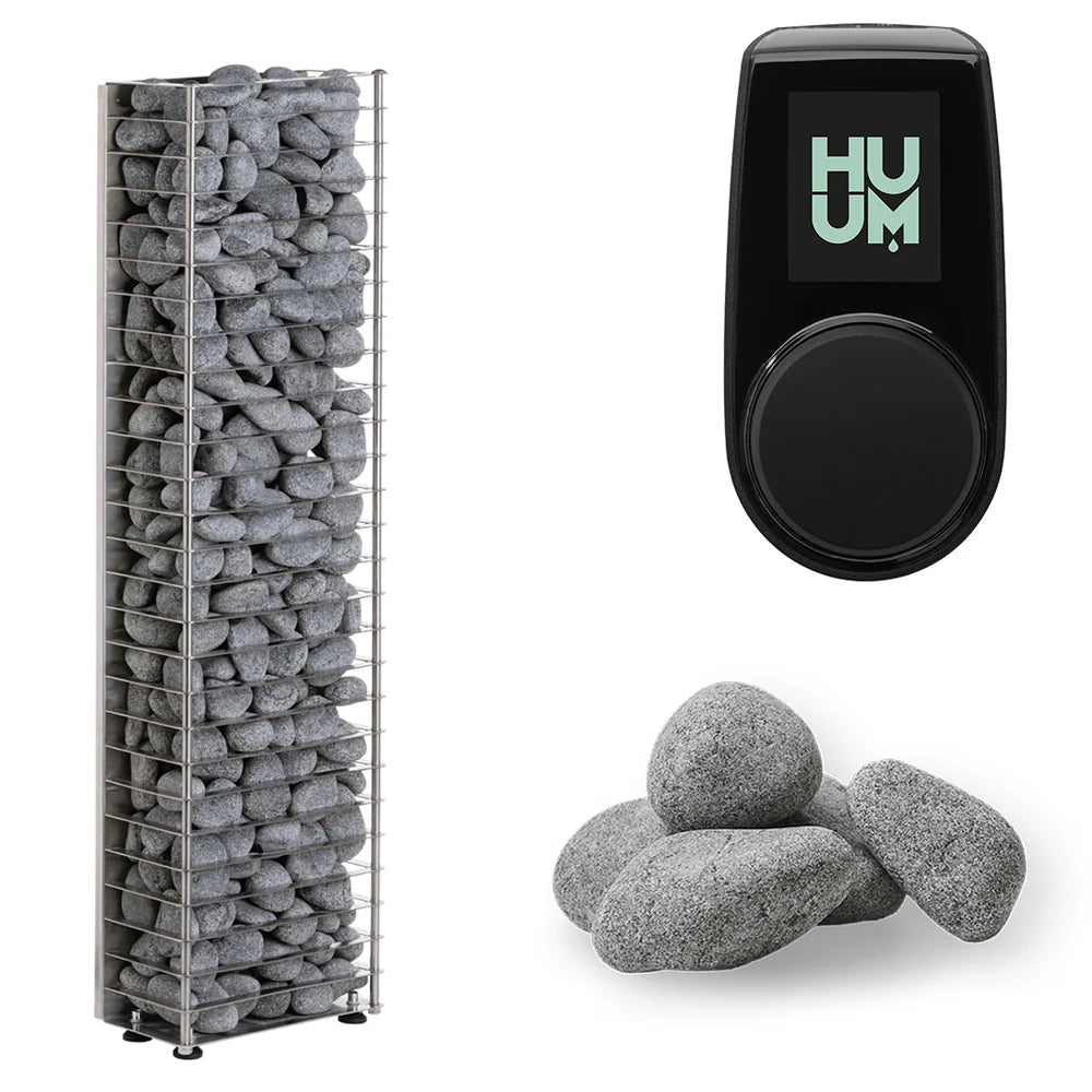 HUUM CLIFF 6kW Bundle product image showing the sauna heater or heater finish option.