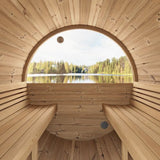 SaunaLife Model E6W Sauna Barrel - Window - Heracles Wellness
