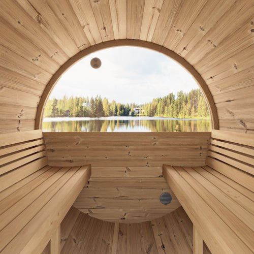 SaunaLife Model E6W Sauna Barrel - Window - Heracles Wellness