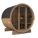 SaunaLife Model E7G Sauna Barrel Glass Front - Heracles Wellness