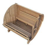 SaunaLife Model E7G Sauna Barrel Glass Front - Heracles Wellness