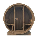 SaunaLife Model E8G Sauna Barrel Glass Front - Heracles Wellness