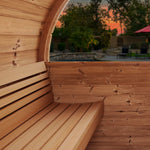 SaunaLife Model E8W Sauna Barrel - Window - Heracles Wellness
