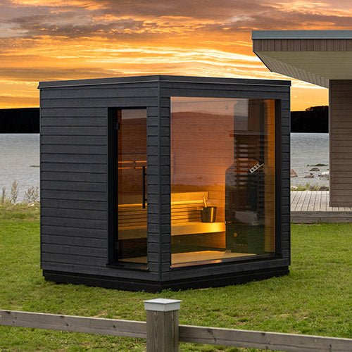 SaunaLife Model G6 Pre - Assembled Outdoor Home Sauna - Heracles Wellness